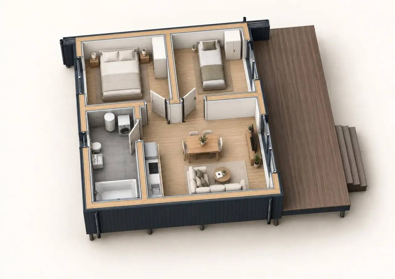 Unit 63 — 3D-планировка
